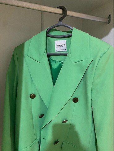 m Beden yeşil Renk Blazer ceket 