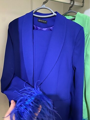 38 Beden lacivert Renk Blazer takım