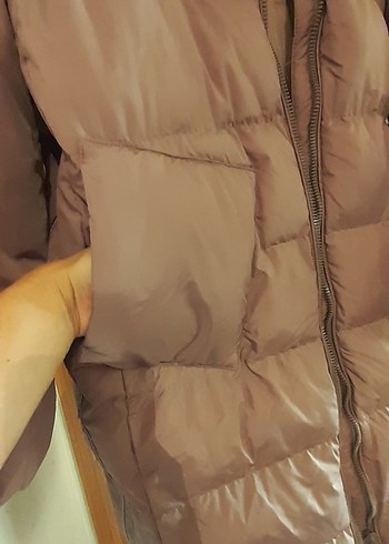 Kadın Bej Uzun Fermuarlı Kaban - Görsel 5