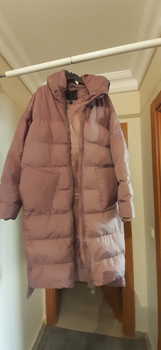 Kadın Bej Uzun Fermuarlı Kaban - Görsel 2