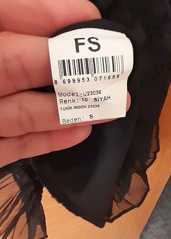 Dantel Detaylı Siyah Uzun Kollu Bluz - Görsel 7