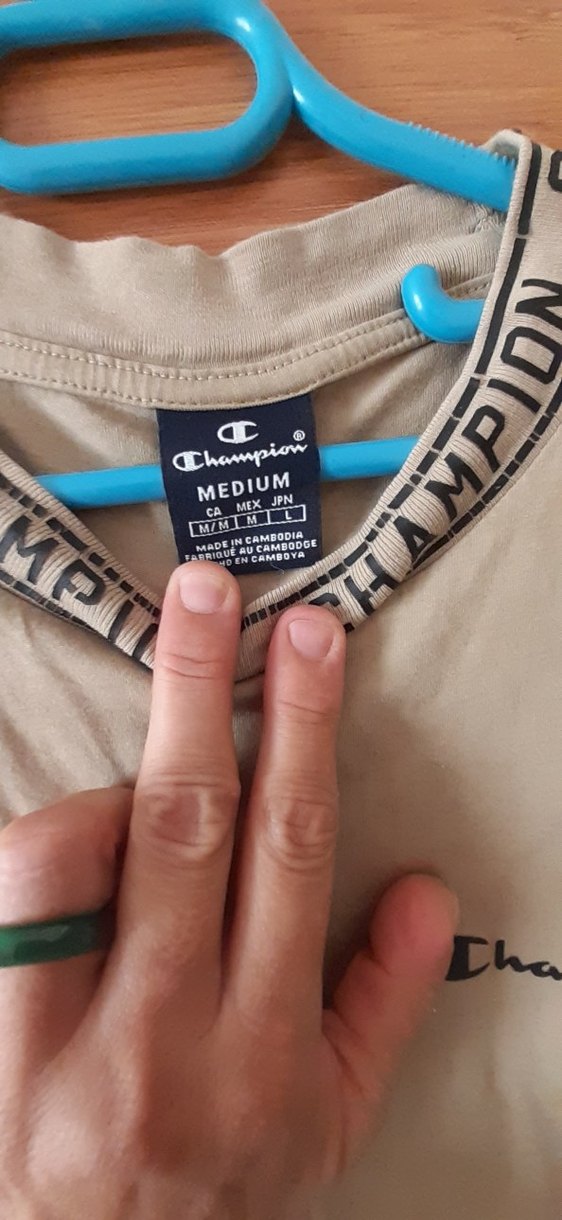 Champion Bej Pamuklu Erkek Tişört - Görsel 2