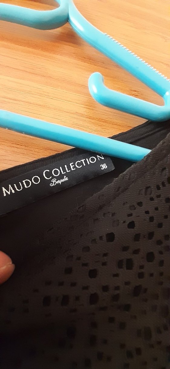 Dantel Detaylı Siyah Midi Kadın Tunik,elbise. - Görsel 4