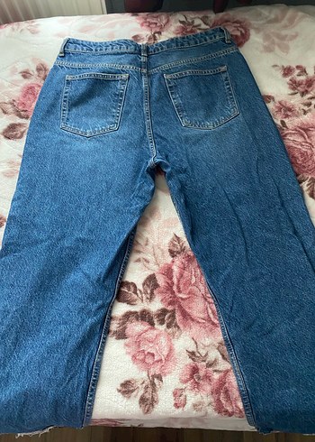 Mavi Bol Kesim Kadın Denim Pantolon - Görsel 2