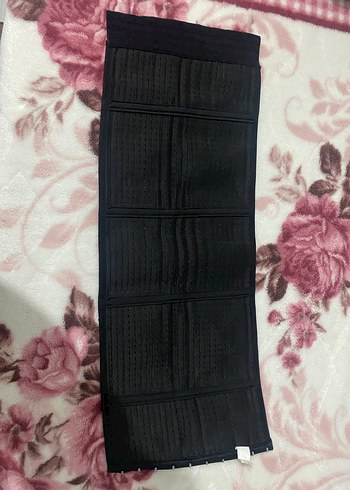 Nakışlı Siyah Uzun Göğüs Korsesi - Görsel 3