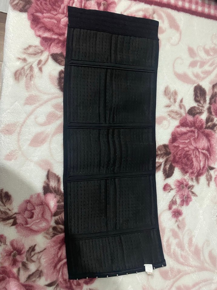 Nakışlı Siyah Uzun Göğüs Korsesi - Görsel 3