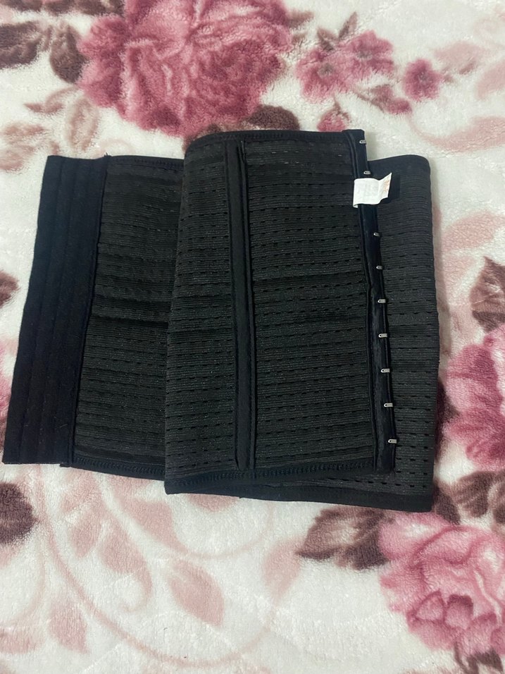 Nakışlı Siyah Uzun Göğüs Korsesi - Görsel 2