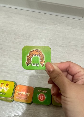 135 Parça hareketli İngilizce Kelime Kartları - Görsel 3