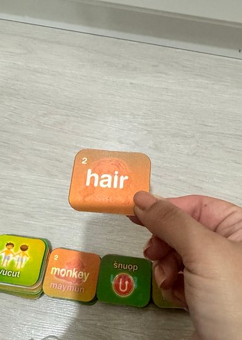 135 Parça hareketli İngilizce Kelime Kartları - Görsel 2