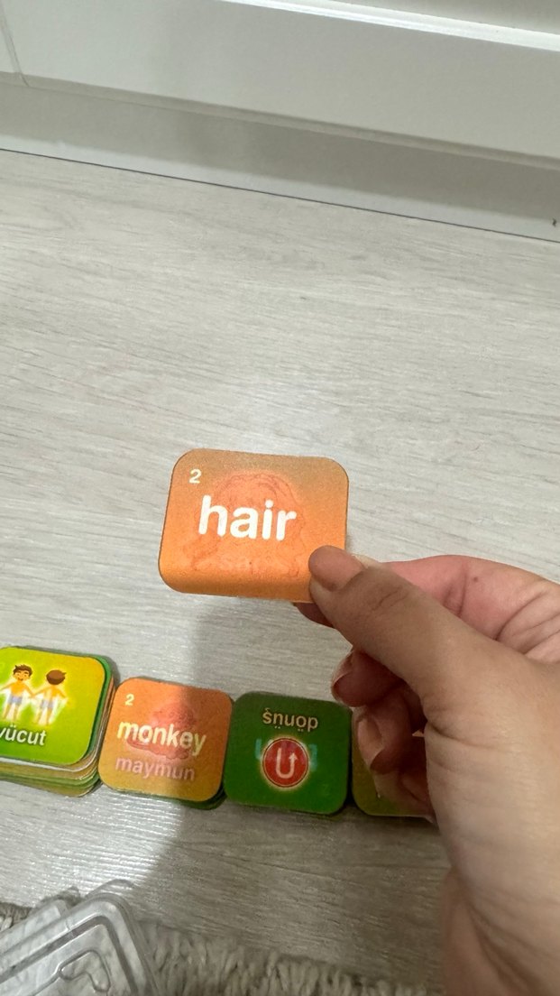 135 Parça hareketli İngilizce Kelime Kartları - Görsel 2