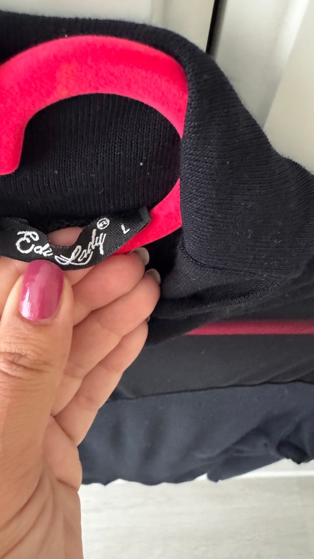 Siyah Yüksek Yakalı Uzun Kollu tüllü Bluz - Görsel 3