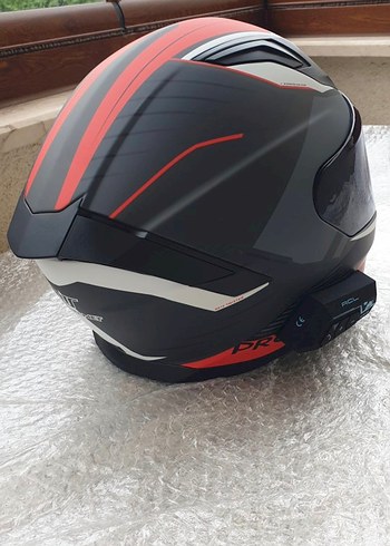 Kırmızı Baskılı MT Prohelmet Motosiklet Kaskı - Görsel 2