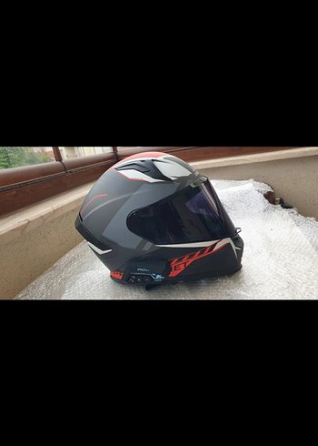 Kırmızı Baskılı MT Prohelmet Motosiklet Kaskı - Görsel 4