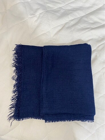 Beden siyah Renk Fresh Scarf Siyah ve Lacivert Bürümcük Şal