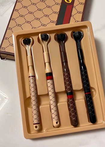 Üç taraflı diş Fırçası hediye Seti - Görsel 2