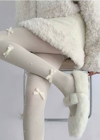 Krem  Kadın külotlu Çorap - Görsel 3