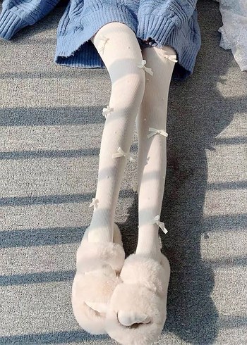 Krem  Kadın külotlu Çorap - Görsel 4