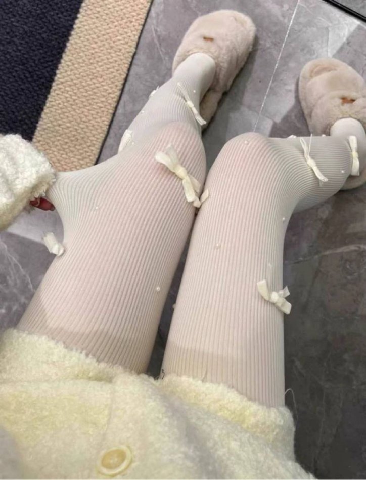 Krem  Kadın külotlu Çorap - Görsel 2