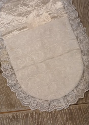 beyaz dantel saten portbebe - Görsel 3