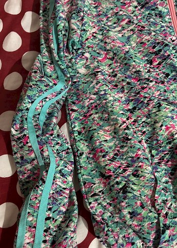 Kapüşonlu Renkli Batik Fermuarlı Ceket - Görsel 2