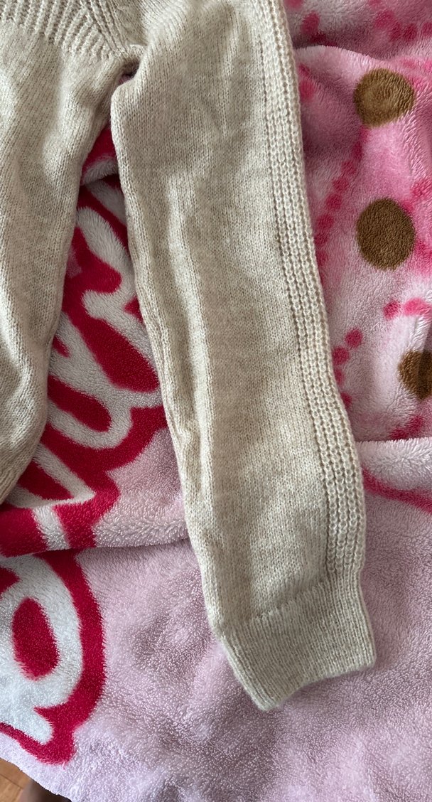 Bej Yarım Balıkçı Yaka Triko Kadın Kazak - Görsel 3