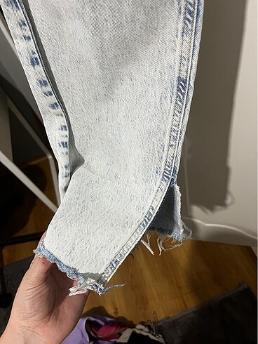 Zara Zara Yırtık Kot Pantalon