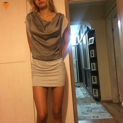 Gri elbise