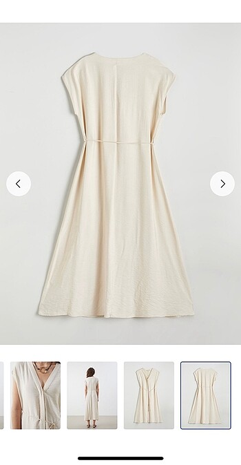 LC Waikiki Maxi bej elbise