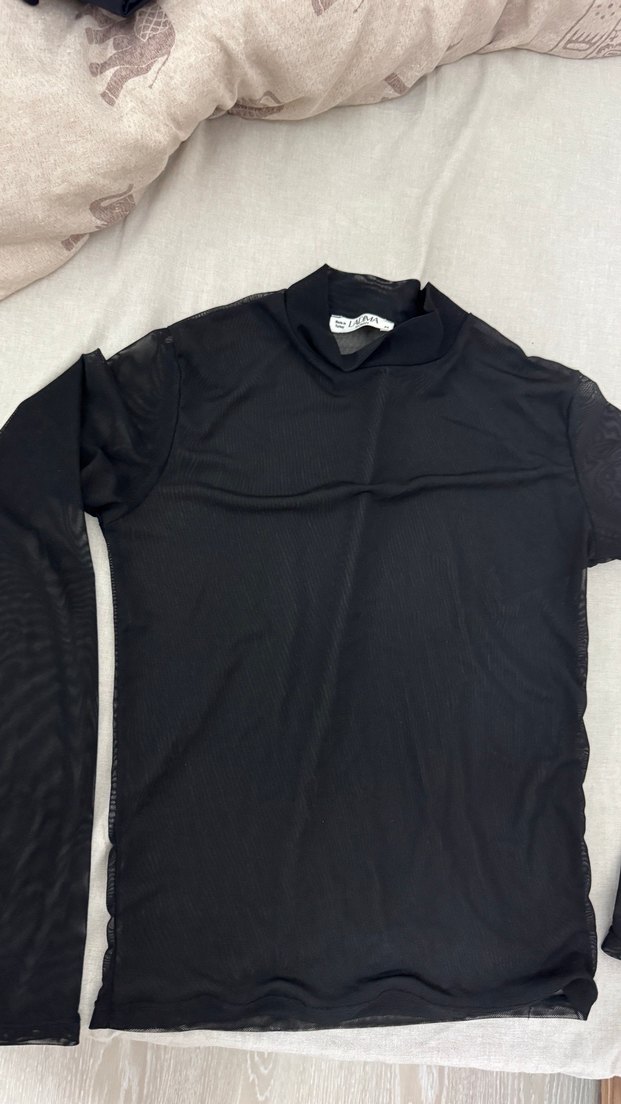 Tül transparan bluz - Görsel 2