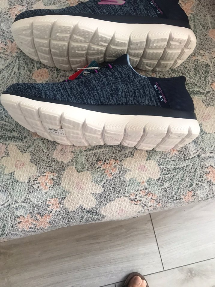 Gri Skechers Kadın Dolgu Topuk Spor Ayakkabı - Görsel 4