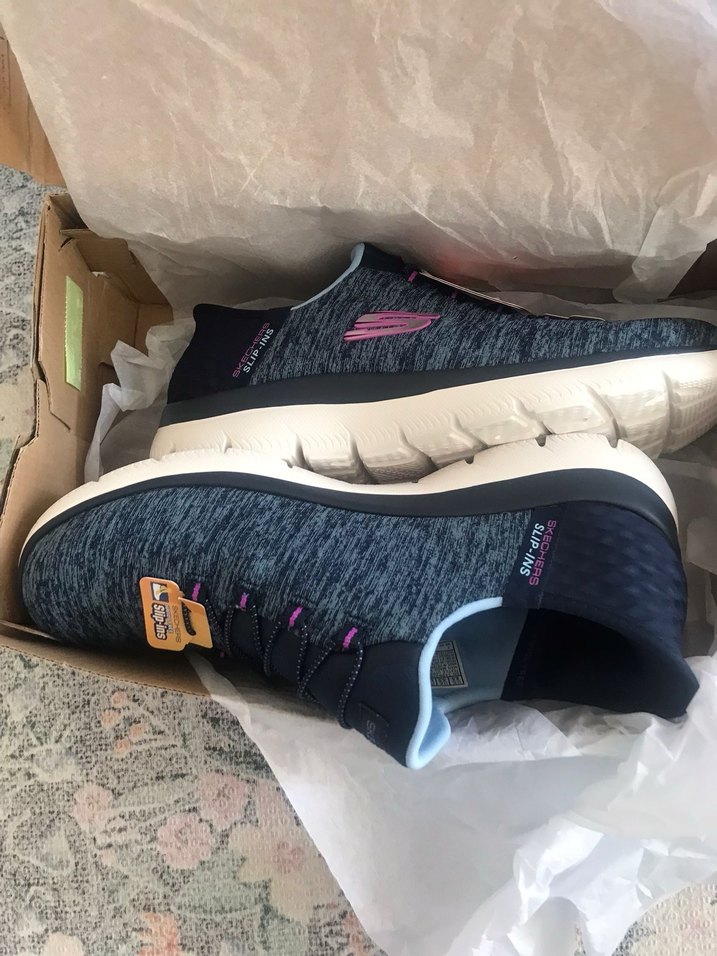 Gri Skechers Kadın Dolgu Topuk Spor Ayakkabı - Görsel 5