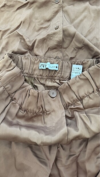 Zara saten gömlek pantolon takım - Görsel 5