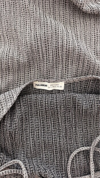 l Beden Pull&bear sırtı dekolte rustik elbise