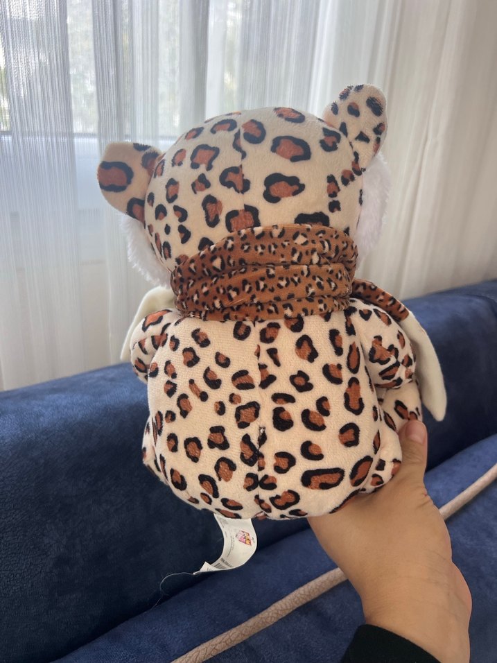 Renkli Desenli Leopar Peluş Oyuncak - Görsel 3