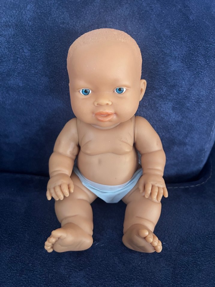 Mavi gözlü bebek oyuncak - Görsel 4