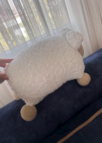 Beyaz ve Gri Peluş Koyun Oyuncak - Görsel 2