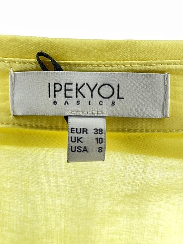 38 Beden sarı Renk ipekyol Gömlek %70 İndirimli.