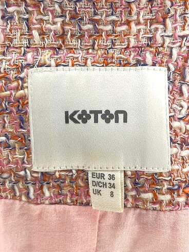 36 Beden pembe Renk Koton Blazer %70 İndirimli.