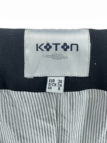 36 Beden siyah Renk Koton Blazer %70 İndirimli.
