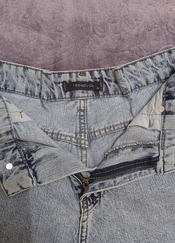 s Beden Trenyolmilla Açık Mavi Denim Şort