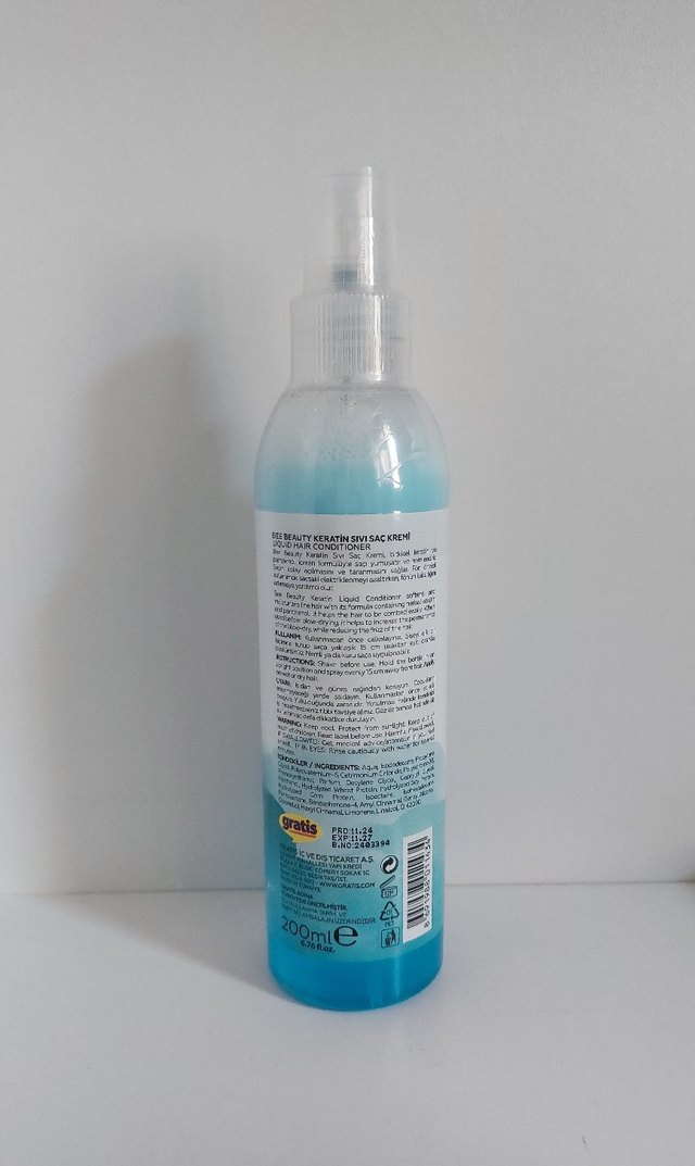 Bee Beauty Keratin Sıvı Saç Kremi Nemlendirici - Görsel 2