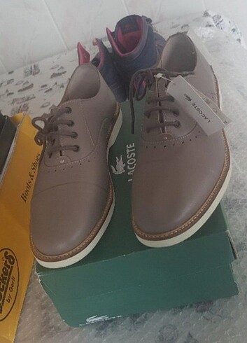 39,5 Beden camel Renk Orijinal Lacoste 39.5 no DERİ