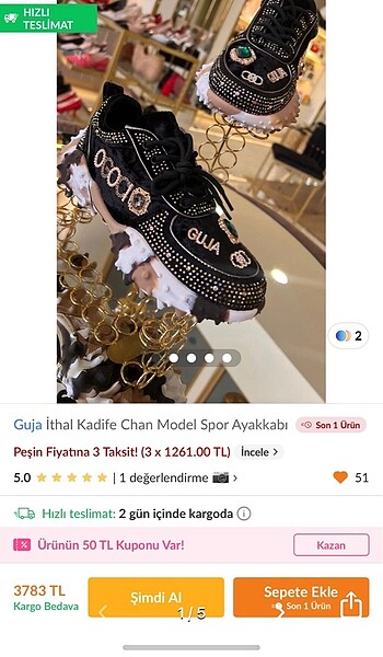 37 Beden siyah Renk Guja marka ayakkabı