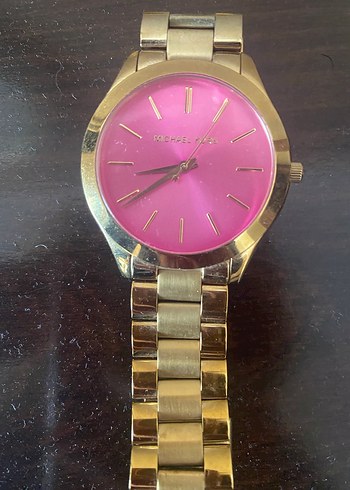 Parlak Pembe Kadranlı Kadın Saati - Görsel 4