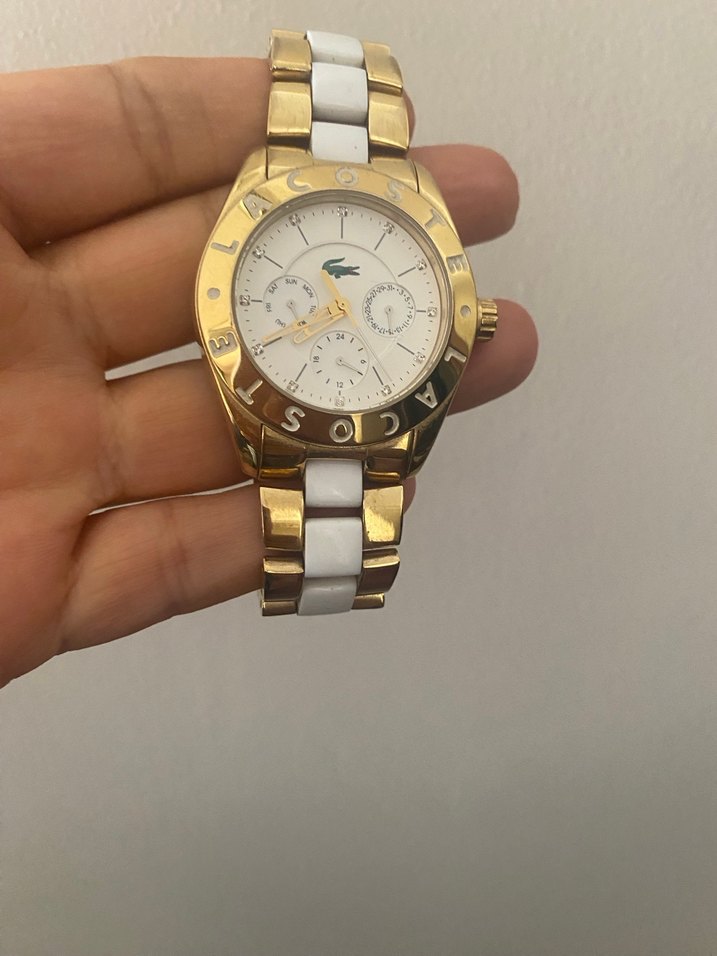 Kadın Altın Renkli Lacoste Kol Saati - Görsel 4