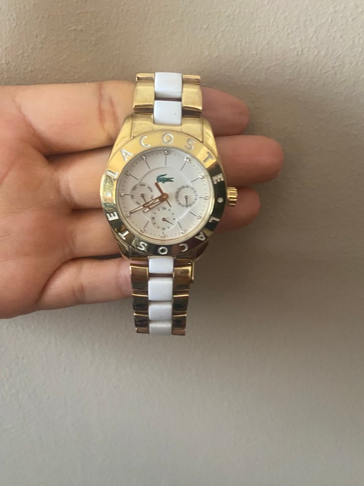 Kadın Altın Renkli Lacoste Kol Saati - Görsel 3