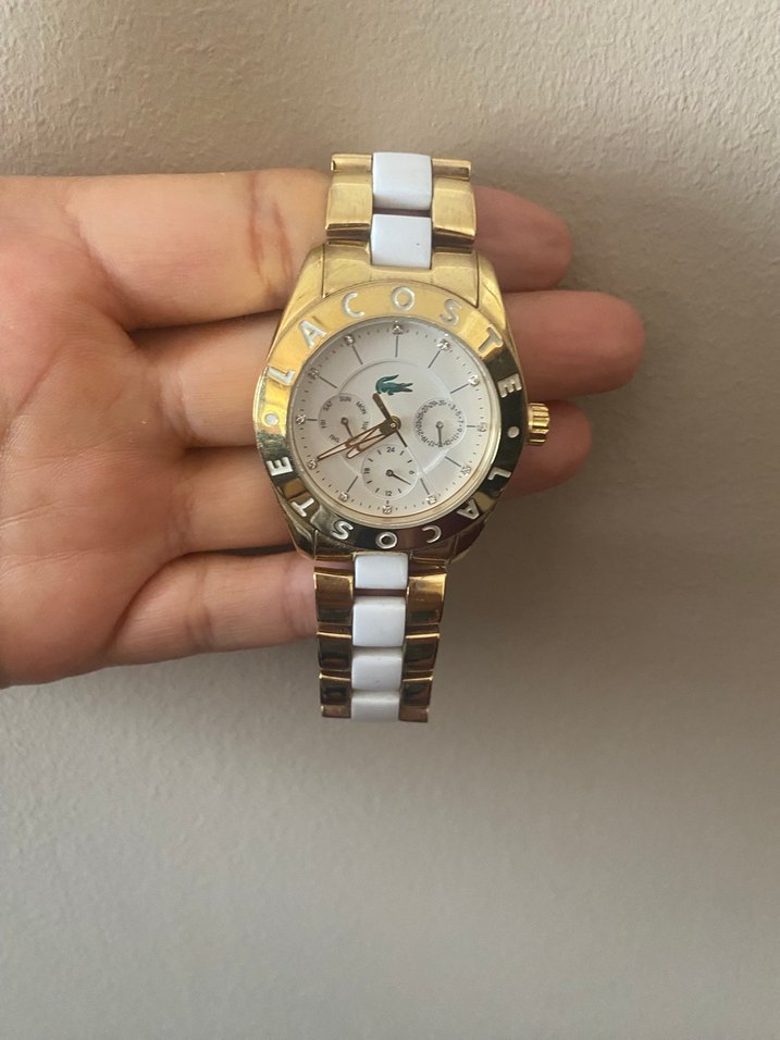 Kadın Altın Renkli Lacoste Kol Saati - Görsel 2