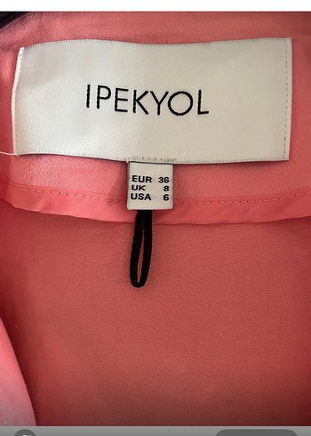 IPEKYOL Pembe Nakışlı Düğmeli Ceket - Görsel 3