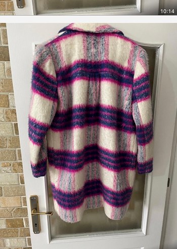 Kadın Çok Renkli Midi Yün Kaban Mink pink markası - Görsel 2