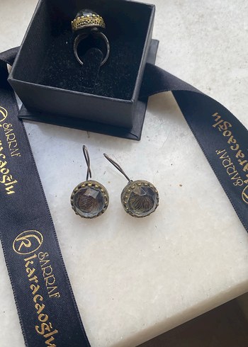 Gümüş yüzük küpe takım - Görsel 6